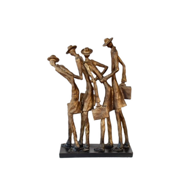 Expertly crafted, these 4 STANDING FRIENDS will add charm and character to any room. Measuring 43X30X8CM, these delightful figurines make the perfect addition to your home decor. Enjoy the unique design and quality construction, making these FRIENDS the perfect companions for years to come.UNIQUE INTERIORS