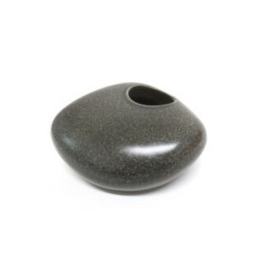 Enhance the aesthetics of your indoor plants with the Forma Plantpebble 14cm. Crafted with a deep charcoal glaze and speckled design, this plant pebble measures 16.5cm x 15cm x 9cm. Its sleek and stunning appearance will add a touch of elegance to any room, making it perfect for any plant lover or interior decorator. UNIQUE INTERIORS.