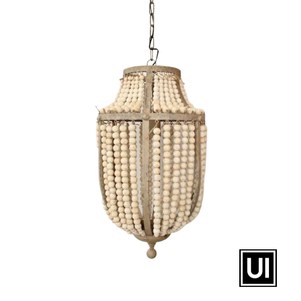 Hanging Beaded Electric Light