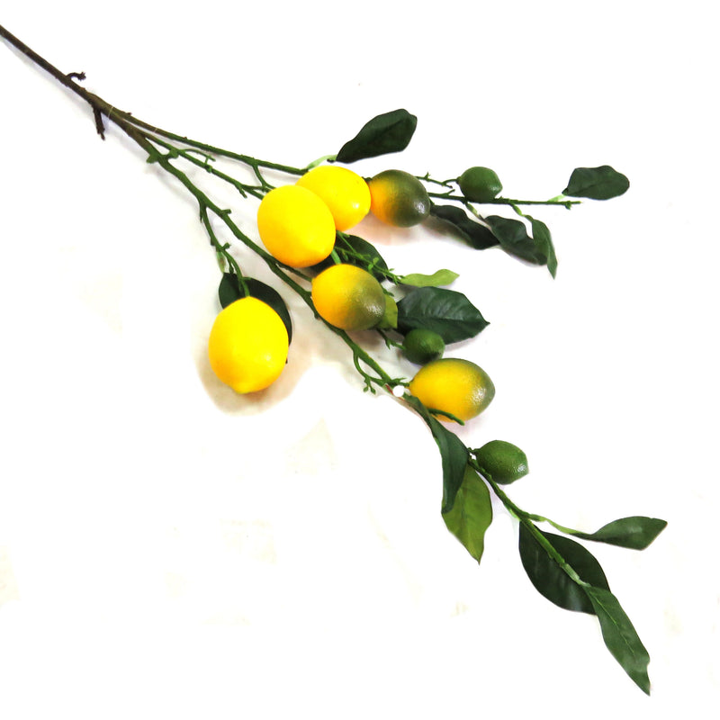 Boost your home decor with the fresh and vibrant Lemon Branch. Measuring at 75cm, this branch offers a natural touch that adds a pop of color to any space. Add to your living room or bedroom for a touch of botanical beauty-unique interiors