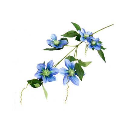 Add a touch of beauty to your home with the Clematis Blue artificial plant. This stunning plant has finely crafted details, such as lifelike tendrils and petals, that create a realistic and elegant look. Perfect for decorating any room, its lovely blue hue will bring a natural feel to your space.