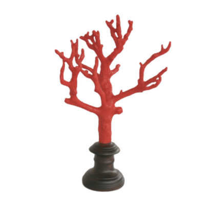 MED. RED CORAL ON STAND 36X23CM Introduce a touch of the sea into your decor with our stunning MED. RED CORAL ON STAND ornament. Measuring 36x23cm, this piece features beautifully vibrant red coral, perfect for bringing a pop of color to any room. Add a splash of marine life to your home with this elegant and unique decoration.  DELIVERY 5 to 7 working