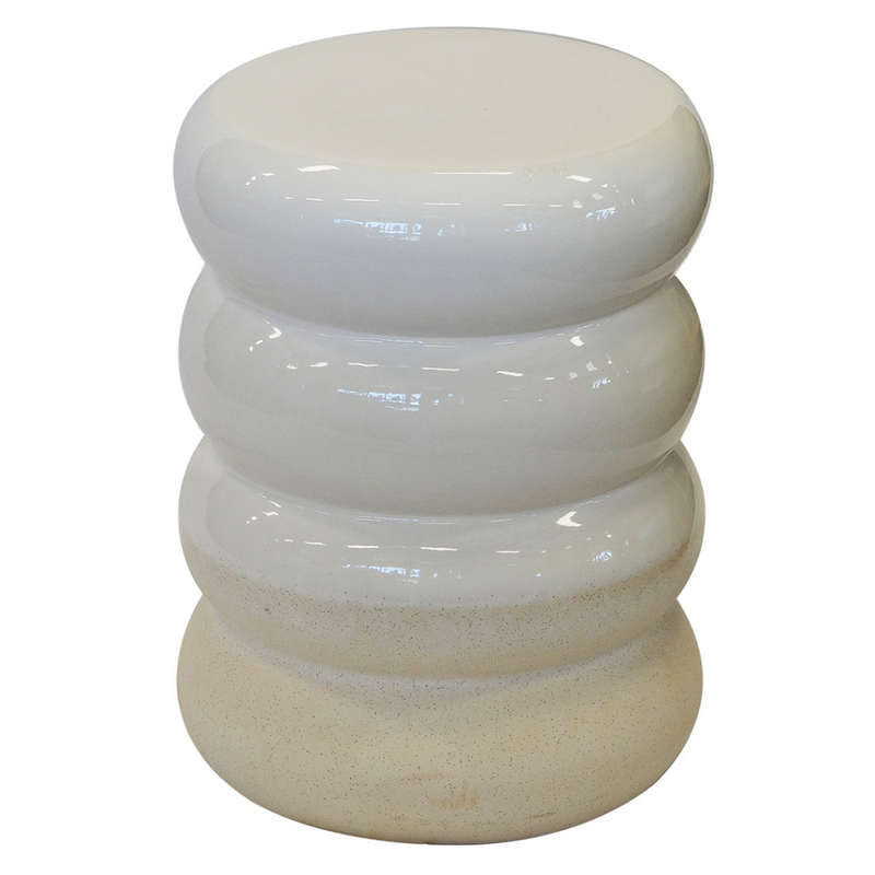 GARDEN STOOL CHUBBY WHITE 45CM (H) X 33CM (D)  Expertly crafted, this Garden Stool Chubby White is a versatile piece of outdoor furniture. With dimensions of 45cm (H) x 33cm (D), it offers a sturdy and comfortable seating option for your garden. Its sleek design adds a touch of sophistication to any outdoor space.  Delivery 5 to 7 working days