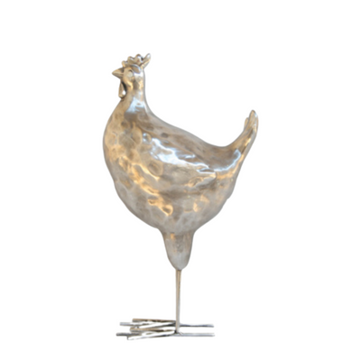 SILVER COCK 33X17CM Crafted from high-quality silver, the SILVER COCK 33X17CM is a stunning piece of art. With a sleek design and a size of 33X17CM, this sculpture will add a touch of elegance to any space. Perfect for art lovers and collectors, this item is a must-have for any sophisticated interior.  Delivery 5 to 7 working days