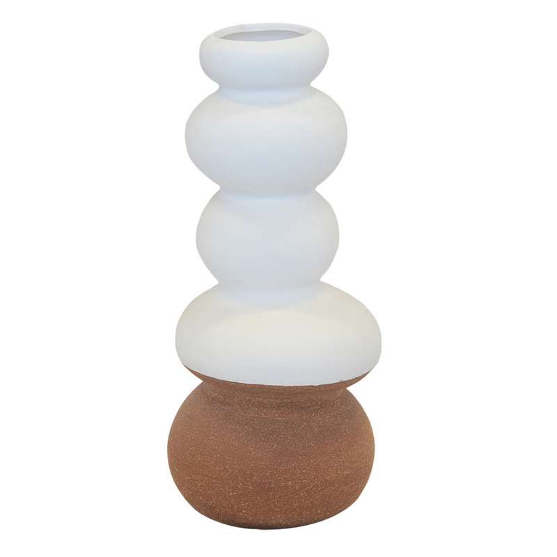CERAMIC ORB VASE WHITE LARGE 44CM (H) X 19CM This 44cm (H) x 19cm large white ceramic orb vase is a beautiful and versatile addition to any home décor. With its elegant design and sturdy construction, it is perfect for displaying your favorite flowers or as a standalone statement piece. Its size provides ample space for a variety of floral arrangements, making it a must-have for any flower enthusiast. Add a touch of sophistication to your living space with this stunning vase. 