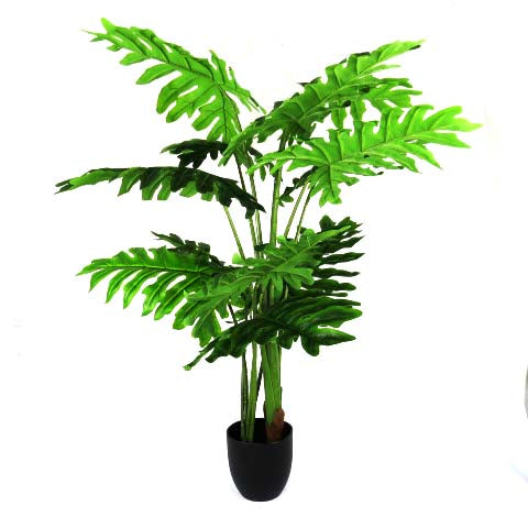 Introducing the Philodendron Ibiza, the perfect addition to any space with its life-like 120cm artificial design. Enjoy all the beauty and benefits of this stunning plant without the hassle of maintenance. Bring a touch of nature indoors with this low-maintenance and long-lasting option-UNIQUE INTERIORS