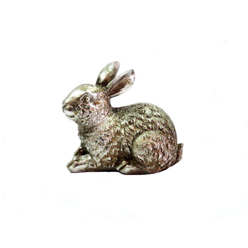 The Ginseng Rabbit is a stunning decorative piece, standing at 16cm in width and 14cm in height. Its antique silver finish boasts intricate detailing, adding elegance to any room. Weighing 450gms, it is a sturdy and eye-catching addition to your home-unique interiors