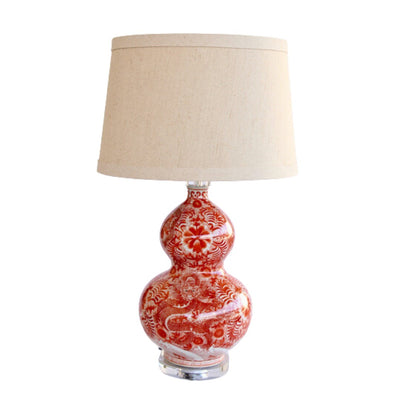 RED CHINESE BULB SHAPED LAMP GOLD SHADE  77CM unique interiors This luminous Red Chinese bulb lamp commands attention, shining 77CM of radiance! Brighten up any room and add a bold, eye-catching statement.  Delivery: 5-8 working days.