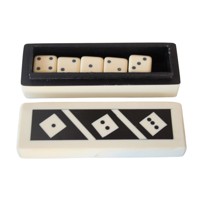 Keep your dice safe and secure with this stylish 5 dice box from Unique Interiors Lifestyle. Measurements of 4x15x3cm make it the perfect size for any game room. Each box is crafted with a classic decorative design to keep your pieces safe and sound!