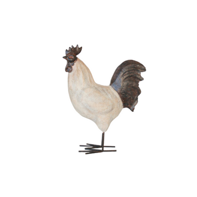 Make a statement in your home with this stunning large cream standing cockerel. Beautifully crafted, this majestic rooster stands 45X36cm tall and is sure to bring a beautiful touch of nature to your living space. Delight in the charm and sophistication of this exquisite piece! Delivery 5 - 7 working days