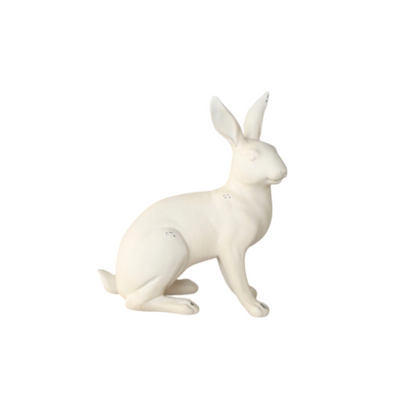 Make a statement with this stunning Medium Silver Sitting Rabbit! Beautifully crafted with silver detailing, this piece adds a unique and striking touch to your decor collection. It's perfect for indoors and out and will last throughout the seasons.  Delivery 5 - 7 working days