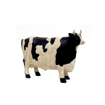 Add a champion touch to your home decor with our black and white Champion Cow. Its perfect blend of colors and striking appearance will add a fun and unique touch to any room. Made with high-quality materials, this cow is sure to be a showstopper in your home.UNIQUE INTERIORS.
