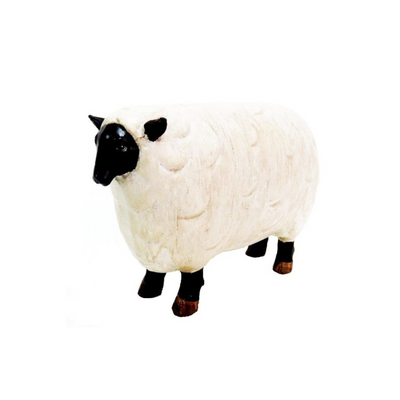 Bring the farm life indoors with Skaapie. This charming sheep deco piece adds a playful touch to any space. Made of durable materials, it's perfect for animal lovers. Enjoy the whimsical ambiance and add a rustic touch to your home.UNIQUE INTERIORS.