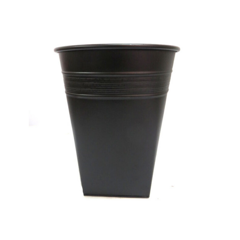 Enhance your living space with the vintage-inspired Bucket Ebony. Made for both indoor and outdoor use, this antique pot is perfect for displaying your favorite plants and flowers. Add a touch of history and style with this 26cm x 26cm x 32cm black bucket bin.UNIQUE INTERIORS.