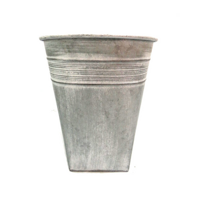 Enhance your living space with the vintage-inspired Quagga Pot. Made for both indoor and outdoor use, this antique pot is perfect for displaying your favorite plants and flowers. Add a touch of history and style with this 26cm x 26cm x 32cm black bucket bin. UNIQUE INTERIORS.