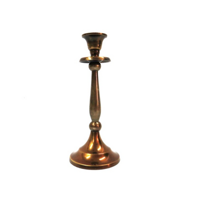 Elevate your home decor with our Candle Stand Brass. Made from copper, this elegant stand holds tealight candles and stands at 25cm tall. Its 10.5cm base and 5cm top add a touch of sophistication to any occasion. Its craftsmanship and size make it a must-have addition to your space.Unique interiors.