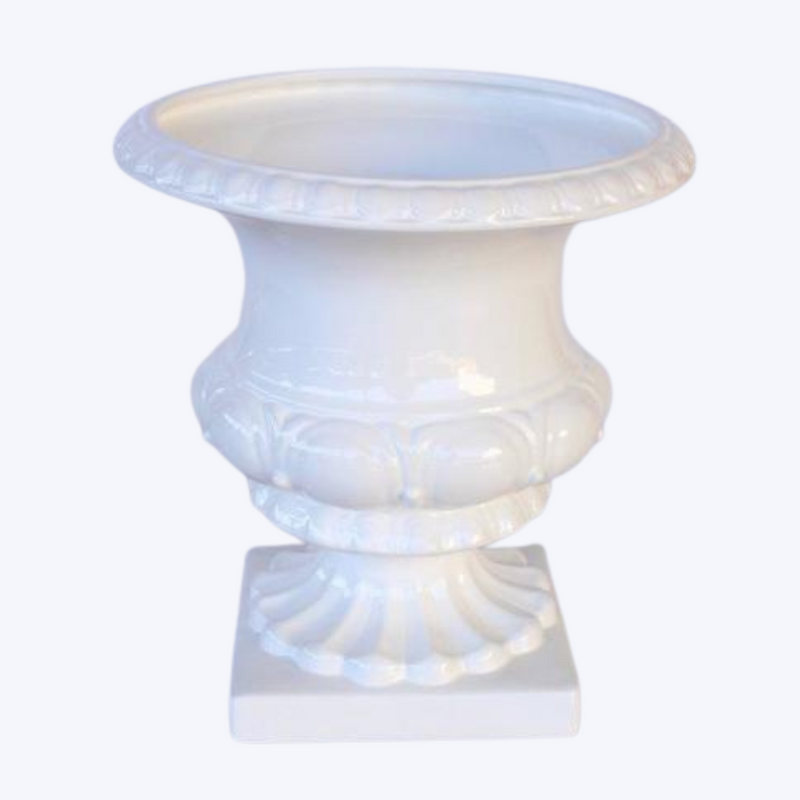 Large White Vase or Urn 40X38CM