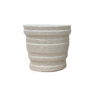 The Bandanna Pot offers a lovely new texture and a clean, modern white design. With dimensions of 14cm x 13cm, this pot is perfect for planting small to medium-sized plants. Add a touch of sophistication to your home decor with this versatile and stylish pot.Unique Interiors.