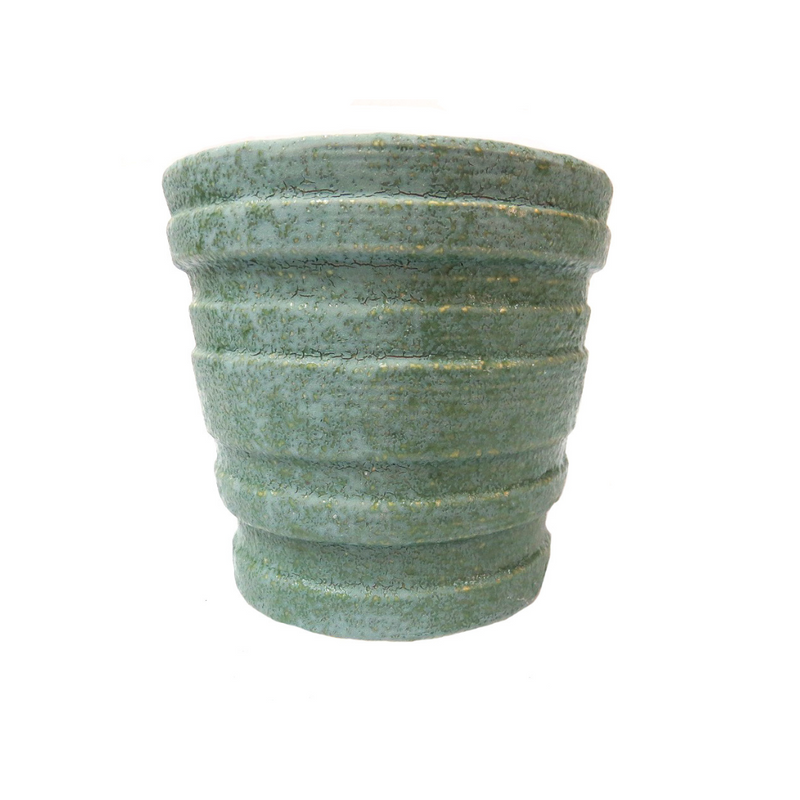 Introducing the Creation Pot - the perfect addition to any home! Measuring 14cm x 13cm, this pot boasts a glorious green finish and a wonderful new texture. Crafted with precision and care, it&
