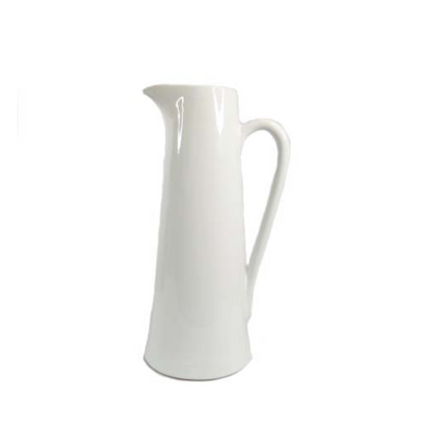 The Port 1 Jug is a versatile and functional addition to your home decor. Measuring 19 X 15.5 X 37.5, this jug doubles as a planter, adding a touch of greenery to your space. Its sleek white design will effortlessly complement any style, making it a must-have for both practical and aesthetic purposes.UNIQUE INTERIORS.