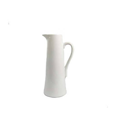 The Port 1 Jug is a versatile and functional addition to your home decor. Measuring16 X 12.5 X 30CM, this jug doubles as a planter, adding a touch of greenery to your space. Its sleek white design will effortlessly complement any style, making it a must-have for both practical and aesthetic purposes.UNIQUE INTERIORS.