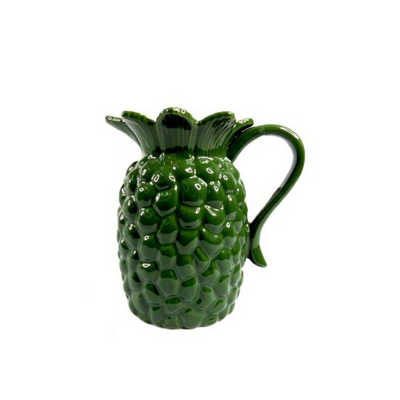The Port 6 Pineapple Jug is a versatile and fashionable addition to your home decor. Measuring 19 X 14 X 20CM, it can double as a planter to add a natural touch to your surroundings. Its sleek white design perfectly complements any style, making it a practical and aesthetic must-have.Unique Interiors.