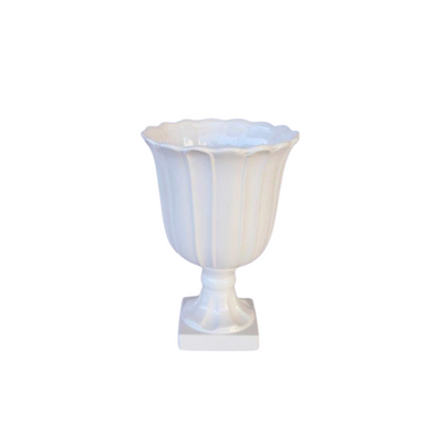 Large White Vase or Urn 40X27CM</p> <p>This Large White Vase or Urn 40X27CM, is versatile and elegant. Perfect for displaying flowers or as a stand-alone piece, it adds a touch of sophistication to any room. Crafted with high-quality materials, it is durable and timeless. <span style="font-size: 0.875rem;">Display your favorite flowers or use it as a standalone statement piece. The possibilities are endless.Unique Interiors.
