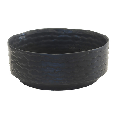 Ceramic scale bowl matt black  Size  16CM (H) X 40CM (D)    Ceramic porcelain decor planter pot.  Unique Interiors