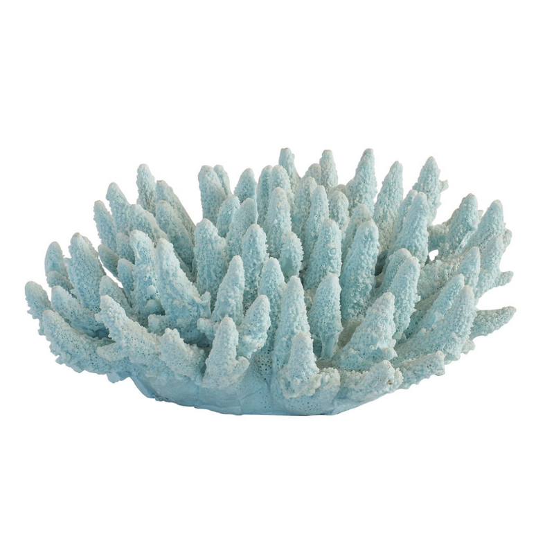 Experience the beauty of the Coral Spiked Blue. Its light blue color and unique texture will bring a touch of luxury to any interior. Its intricate design in the shape of a sculpted coral adds a sense of elegance and sophistication to any room.  Coral spiked blue  Coral Sculpture Light Blue  Unique Interiors