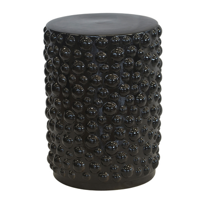 This Garden stool bubble black measures 47CM (H) in height and 33CM (D) in diameter, providing a great fit for your space.  Garden stool bubble black  Size  47CM (H) X 33CM (D)