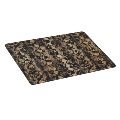 Featuring a striking glass construction, this Rectangle Snake Skin Set of 2 Place Mats adds an extraordinary touch to any table setting. Sized at 35CM X 25CM, these place mats are the perfect accent pieces for any unique interior. Upgrade your dining experience now with this New Arrival from Unique Interiors.  Glass Place Mat Rectangle Snake Skin Set of 2  Size  35CM X 25CM  Glass New Arrivals Interior  Unique Interiors  Delivery  5 to 7 working days