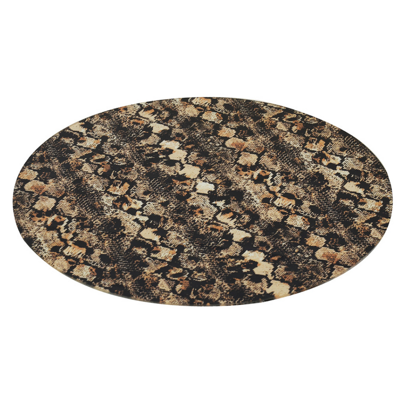 Glass Place Mat Round Snake Skin Set of 2 boasts a 35CM diameter, perfect for any interior. These new arrivals are sure to add a touch of unique style to any space.  Glass Place Mat Round Snake Skin Set of 2  Size  35CM  Glass New Arrivals Interior  Unique Interiors  Delivery  5 to 7 working days