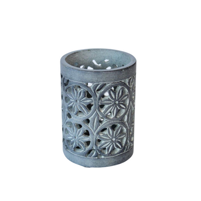 Is your bathroom lacking something distinctive? Then the grey soap stone tumbler is your perfect choice! This item makes the ideal gift for any home. Size: 11X7cm.   Delivery 5 - 7 working days