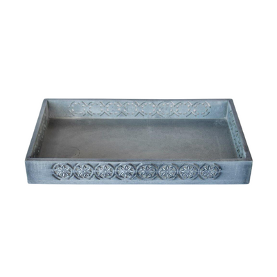Is there something missing in your bathroom? The grey soap stone rectangular tray could be the perfect addition. This tray is a great gift for any home and measures 38X21CM.  Delivery 5 - 7 working days