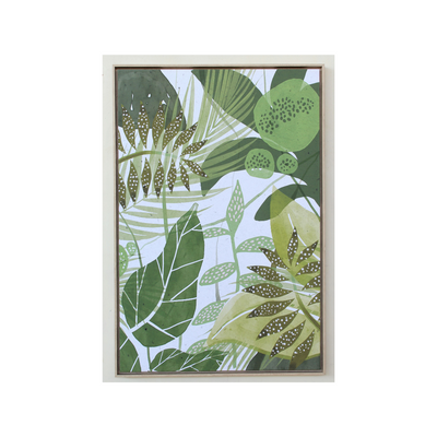 This 124X84CM Green Leaves framed artwork brings a special touch of style to any interior space.  Delivery 5 - 7 working days