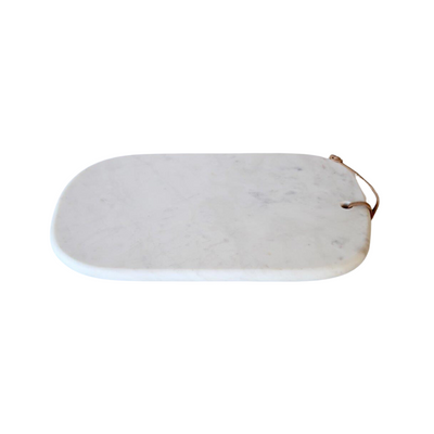 Make your home stand out with this large white marble chopping board. Its 45X30cm size makes it the ideal addition to any home.  Delivery 5 - 7 working days