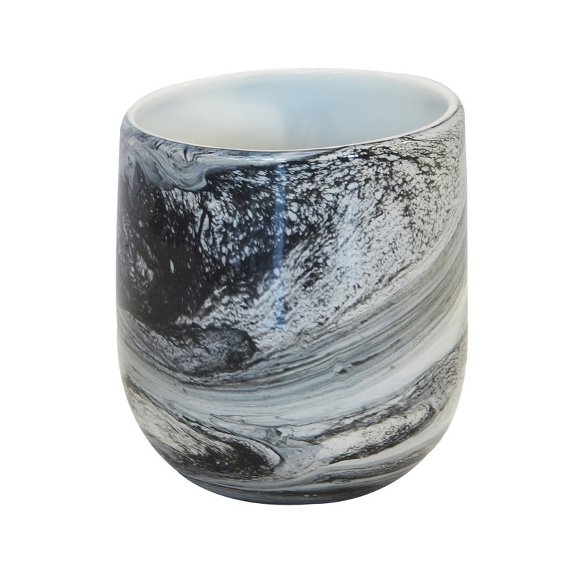 The Lustre marble votive black small has a size of 18 x 22 cm, making it a great option for creating unique interiors.  Lustre marble votive black small  Size: 18 x 22 cm  Unique Interiors
