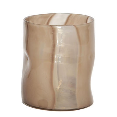 Introducing the Lustre Mushroom Vase Large, a stunning glass vase that is sure to brighten up any interior. This eye-catching vase stands 24CM (H) X 20CM (D) and features a brown and beige color palette that creates a unique look. Ideal for adding a touch of style to any interior decor, this vase is an excellent choice for bringing a bit of luxury to your home.  Lustre Mushroom Vase Large  24CM (H) X 20CM (D)  Brown and beige glass vase. interior decor  Unique Interior Lifestyle