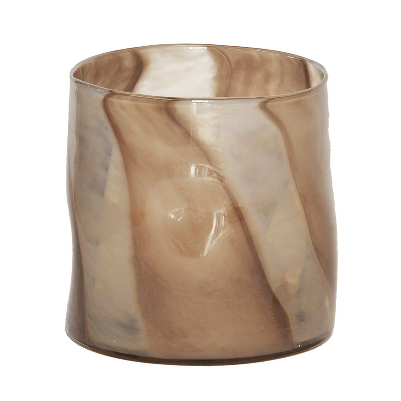 Make a statement in your home with this unique Lustre Mushroom Vase Small. With its modern brown and beige glass design, it will certainly add a touch of class to your interior decor. This 20CM (H) x 20CM (D) vase will help create a distinctive lifestyle within your home.  Lustre Mushroom Vase Small  20CM (H) X 20CM (D)  Brown and beige glass vase. interior decor  Unique Interior Lifestyle