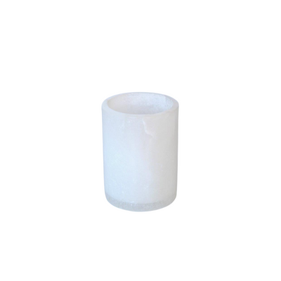 Transform your home with the White Alabaster Marble Tumbler. This 10x8cm tumbler is an ideal gift for any home.  Delivery 5 - 7 working days