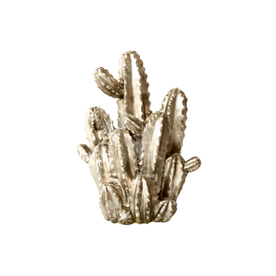 Bring life to your home or workspace with this Silver Cactus Bush. This 33X28CM piece is perfect for adding an interesting, unique touch to any room. Use as a paperweight, décor item, or thoughtful gift - it's sure to make a lasting impression.   Delivery 5 to 7 working days.