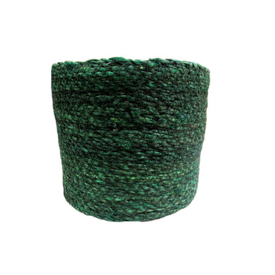 The Bellebonne Basket is a 20CMD X 18CMH woven, green coloured seagrass basket with a liner. Perfect for storing and organizing your belongings, this basket will add a touch of natural beauty to any room. Handcrafted with quality materials for durability and style- UNIQUE INTERIORS