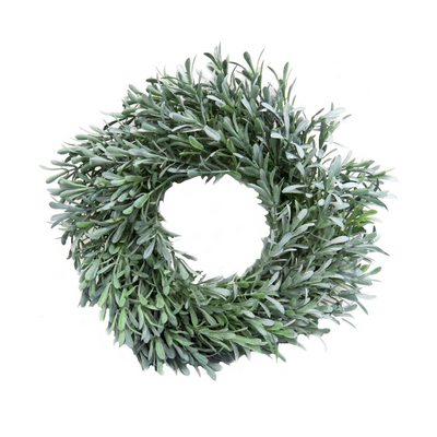 Introducing the Olympia Garland, a stunning piece of décor perfect for any occasion. Featuring 42cm of lush, green-grey olive leaves, this garland adds a touch of elegance to any space. Its full and natural appearance provides a luxurious feel, making it a must-have accessory. Elevate your décor with the Olympia Garland- unique interiors