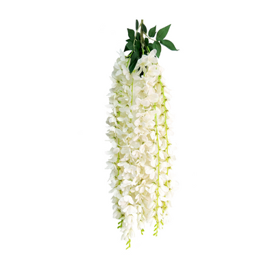 Crafted with 77CML of white hanging wisteria stems, White Glory is a beloved and timeless hanging plant. Its elegant design adds a touch of beauty and sophistication to any space. Enjoy a touch of nature indoors with this stunning and versatile plant- UNIQUE INTERIORS