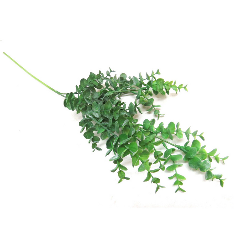 Enhance your space with our 70cm Euca Greenery Stem. Made with realistic artificial green eucalyptus leaves, it adds a touch of nature to any room without the maintenance. Perfect for adding greenery to your home or office, this stem offers a fresh and natural look all year round-UNIQUE INTERIORS