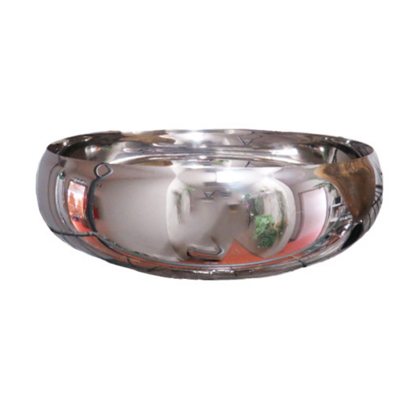 Expertly crafted with high-quality stainless steel, the Jubilee Bowl boasts a beautifully rounded belly shape and a mirror-polished finish. With a generous 40cm wide opening and a height of 12cm, it&