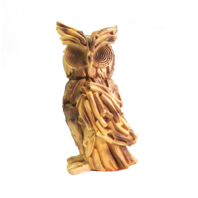 Introducing Whootie Owl! This 11.5cm wide and 19.5cm tall wood look owl is wise and wonderfully owly. Experience the beauty of nature with this charming addition to your decor-unique interiors