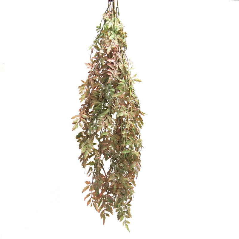 65cml long delicately coloured ,soft and romantic  hanging fern- UNIQUE INTERIORS