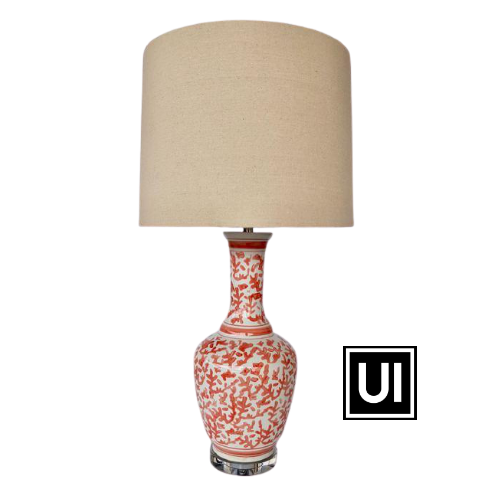 Unique Interiors Lifestyle Coral lamp crystal base with shade 77cm lamp