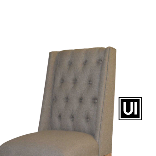 Solo Block Oak Modern Upholstered Chair
